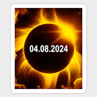 Total Solar Eclipse April 8, 2024 American Eclipse Magnet